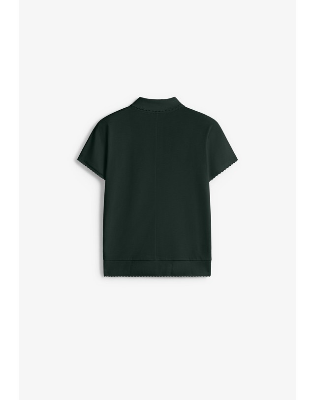 스칼퍼스 라코스테 피케 반팔 폴로 티셔츠 78727 DARK GREEN 그린 착용컷