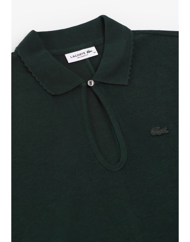 스칼퍼스 라코스테 피케 반팔 폴로 티셔츠 78727 DARK GREEN 그린 착용컷