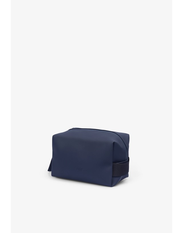 스칼퍼스 레인스 방수 핸들 스몰 파우치 39863 DARK BLUE 블루 착용컷