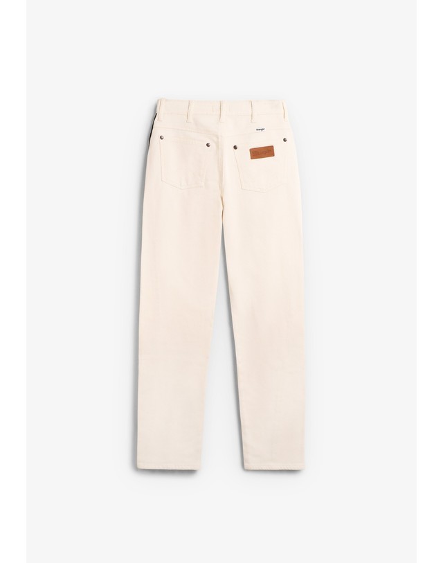 스칼퍼스 랭글러 파이핑 디테일 배럴핏 청바지 78448 ECRU 아이보리 착용컷