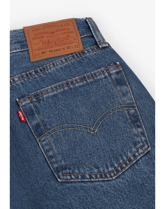 스칼퍼스 리바이스 릴렉스핏 스트레이트 데님 청바지 78519 DENIM 블루 착용컷