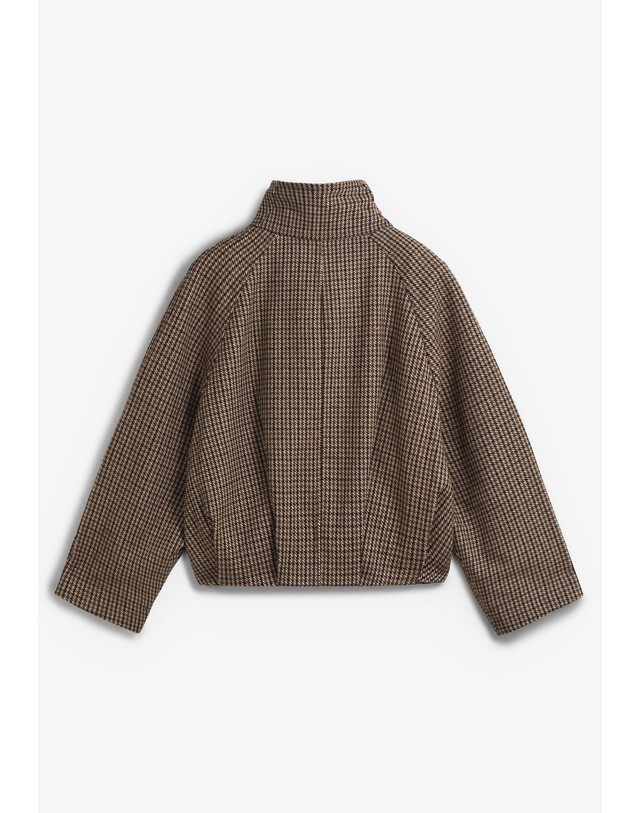 스칼퍼스 벨레로즈 하운드투스 더블버튼 크롭 재킷 74972 BROWN 브라운 착용컷