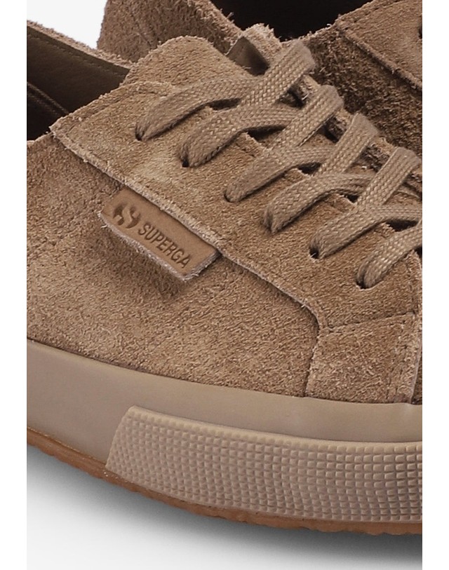 스칼퍼스 수페르가 스웨이드 로우컷 스니커즈 68131 LIGHT BROWN 브라운 착용컷