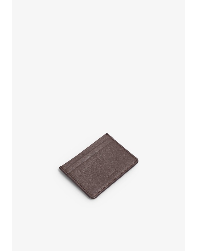 스칼퍼스 에드몬드 슬림 레더 카드 지갑 64982 BROWN 브라운 착용컷