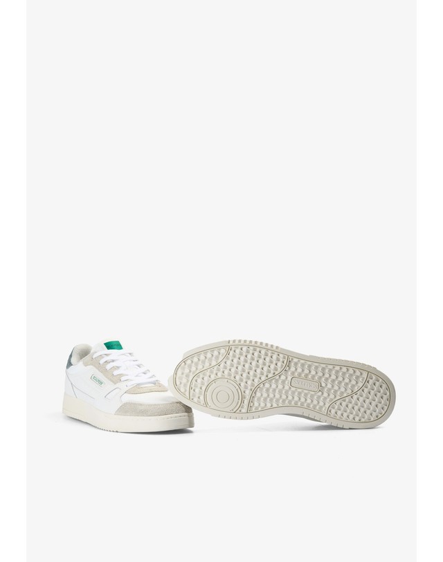스칼퍼스 스캘퍼스 레트로 레이스업 스니커즈 69685 WHITE/BLUE 화이트 착용컷