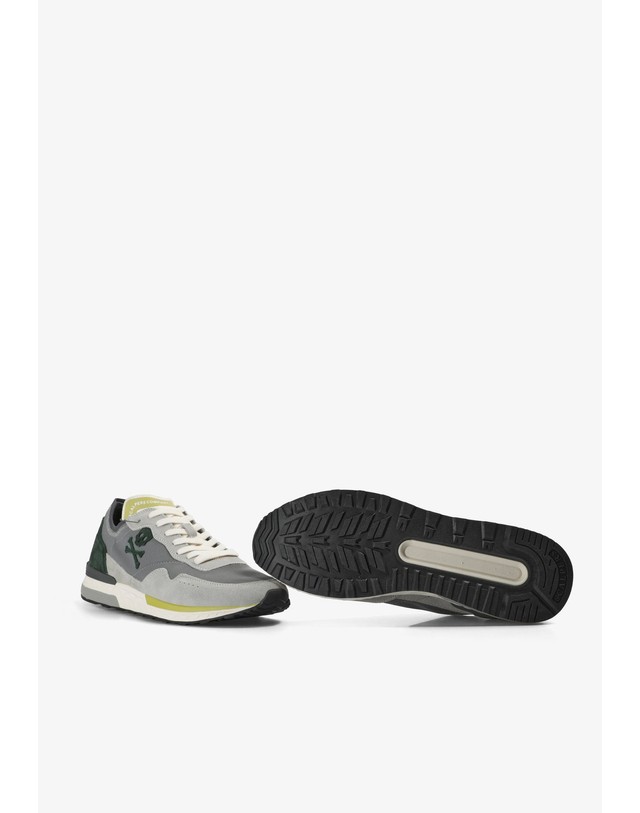 스칼퍼스 스캘퍼스 레트로 레이스업 스니커즈 69710 GREY/MUSTARD 멀티컬러 착용컷
