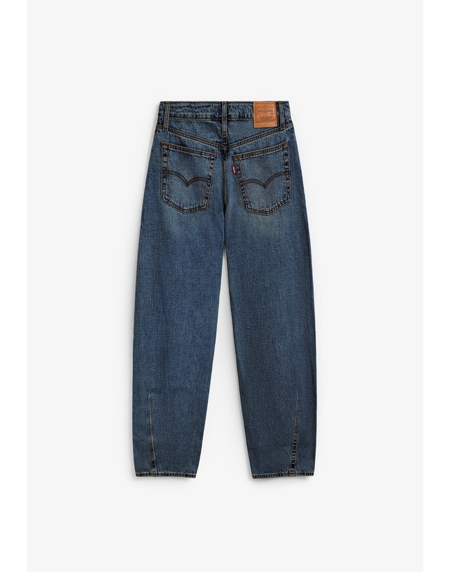 스칼퍼스 리바이스 배기 배럴핏 워시드 데님 진 70425 BLUE DENIM 네이비 착용컷