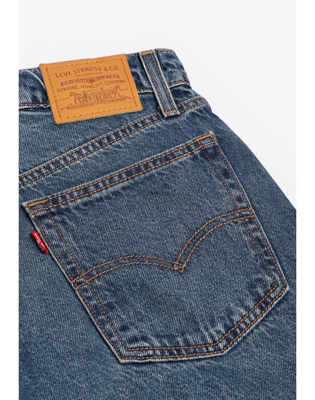 스칼퍼스 리바이스 배기 배럴핏 워시드 데님 진 70425 BLUE DENIM 네이비 착용컷