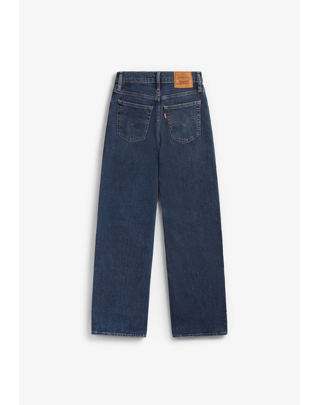 스칼퍼스 리바이스 하이웨이스트 와이드 청바지 78505 DENIM 네이비 착용컷