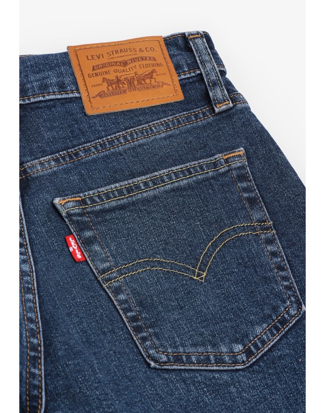 스칼퍼스 리바이스 하이웨이스트 와이드 청바지 78505 DENIM 네이비 착용컷