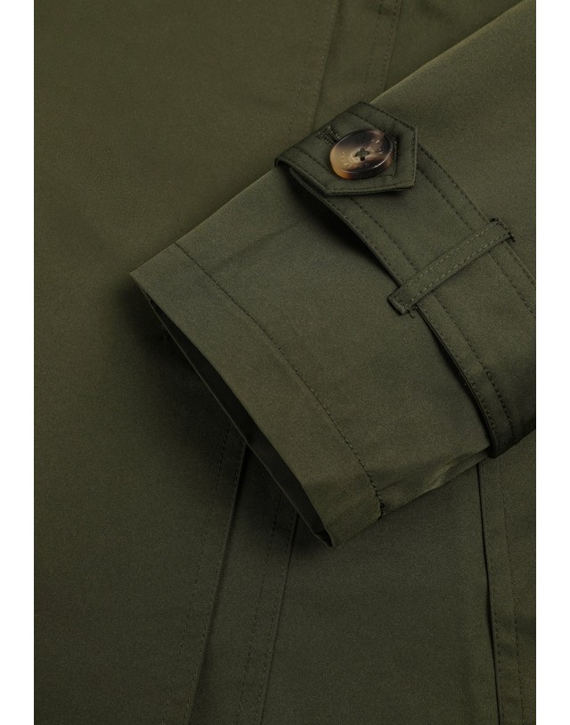 스칼퍼스 스캘퍼스 조끼 콤비 롱 트렌치 코트 72395 KHAKI 카키 착용컷