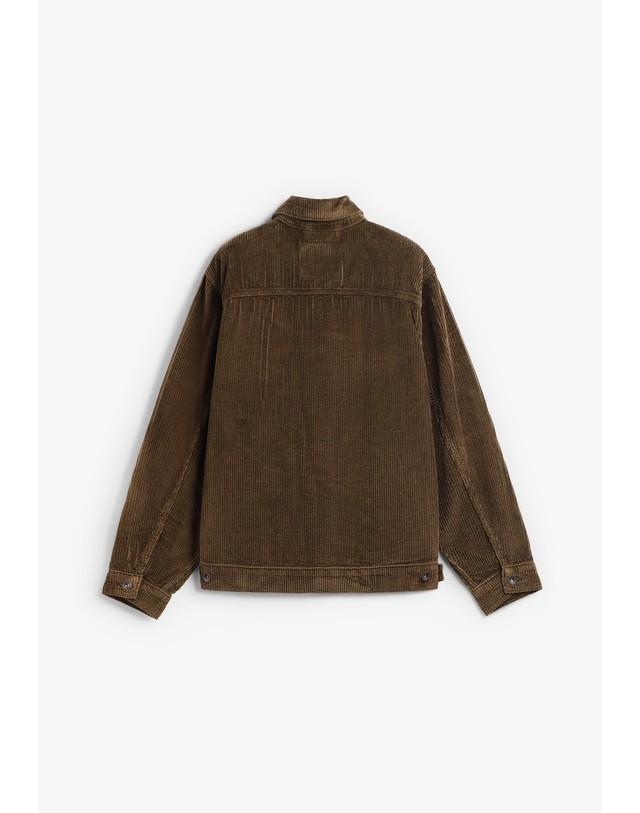 스칼퍼스 리바이스 릴렉스핏 코듀로이 트러커 재킷 78536 BROWN 초콜릿 착용컷