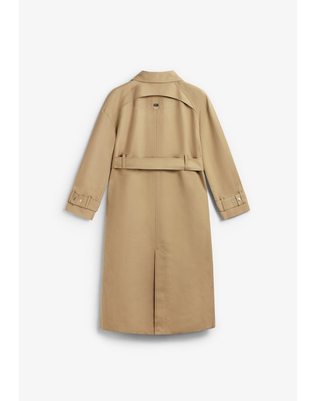 스칼퍼스 라감 벨티드 롱 트렌치 코트 74710 CAMEL 카멜 착용컷
