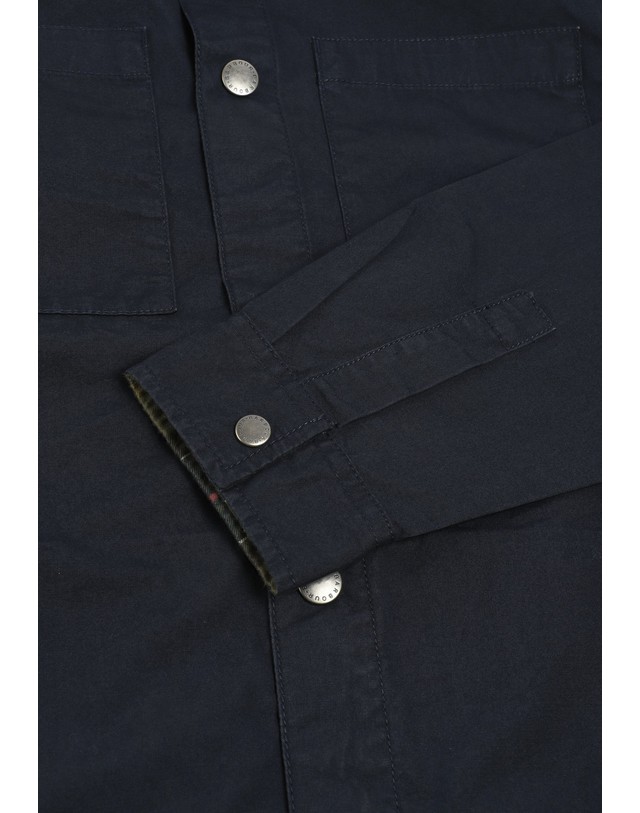 스칼퍼스 바버 코듀로이 카라 트윌 오버셔츠 자켓 78886 NAVY 네이비 착용컷