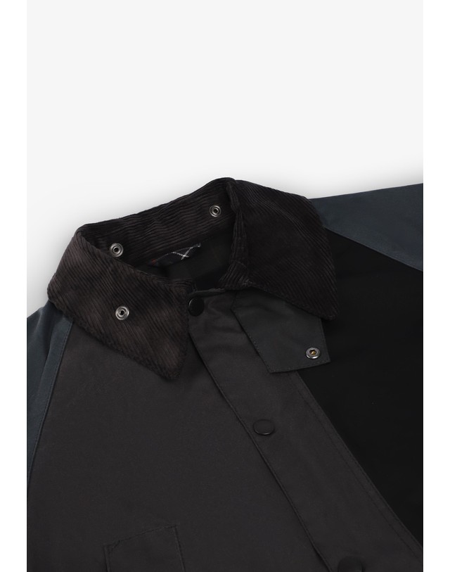 스칼퍼스 바버 패치워크 왁스 코튼 자켓 78874 DARK GREY 그레이 착용컷