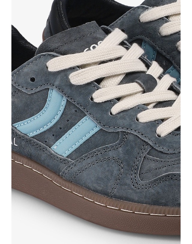 스칼퍼스 쿨웨이 레트로 스웨이드 스니커즈 49535 BLUE 블루 착용컷