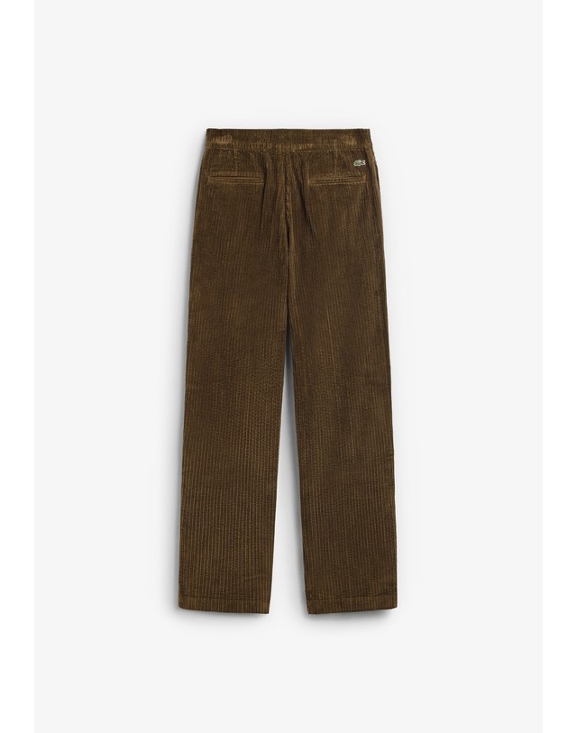 스칼퍼스 라코스테 스트레이트 코듀로이 팬츠 78706 BROWN 브라운 착용컷