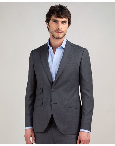 엘간소 슬림핏 헤링본 울 테일러드 재킷 1030s250030 GRIS