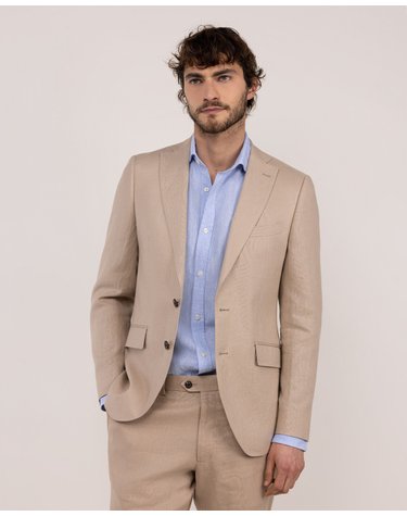 엘간소 클래식 린넨 테일러드 자켓 1030s260035 BEIGE