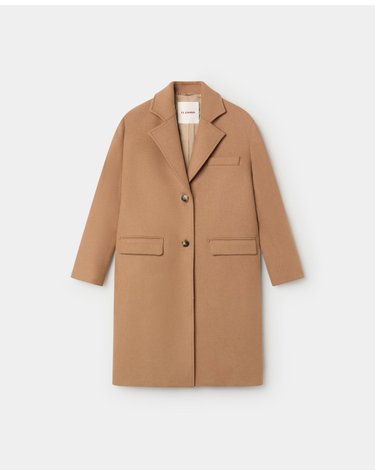 엘간소 베이지 싱글 롱 코트 2040W260024 BEIGE