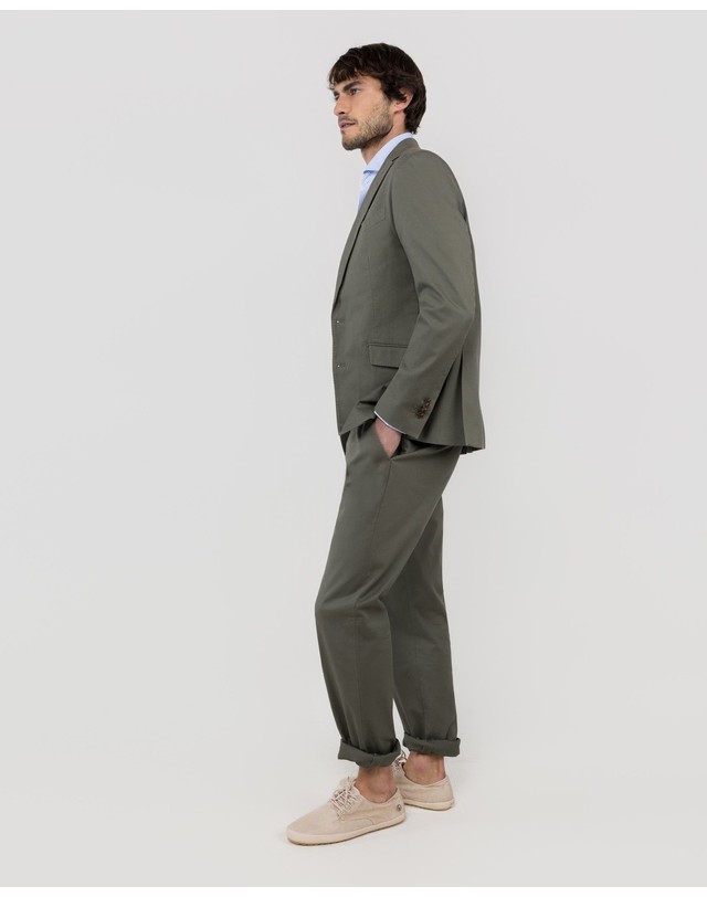 엘간소 엘간소 빈티지 워시 코튼 블레이저 1030s260006 VERDE 카키 착용컷