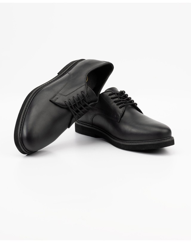 엘간소 엘간소 레더 레이스업 더비슈즈 1120W260008 NEGRO 블랙 착용컷