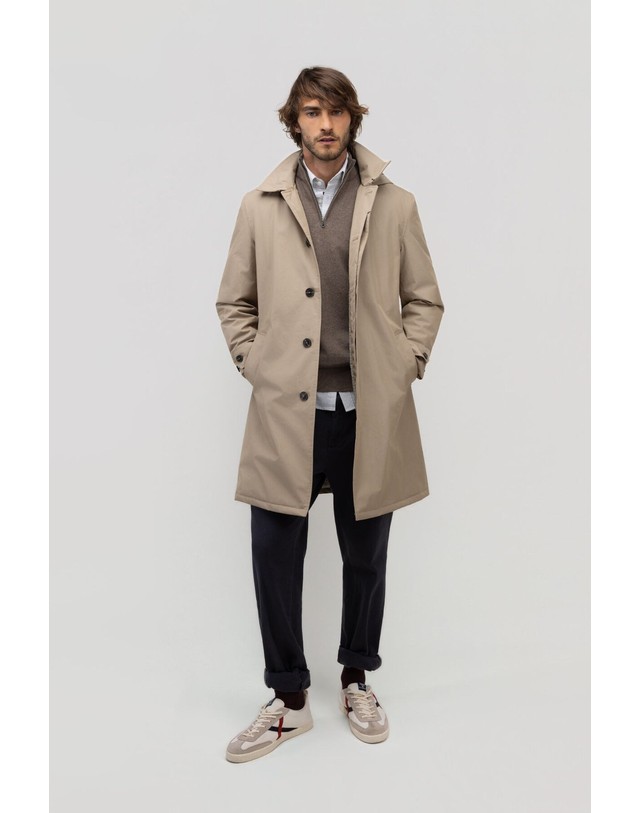 엘간소 엘간소 퀼팅 안감 트렌치 코트 8314173 BEIGE 베이지 착용컷