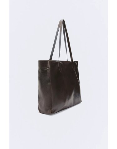 에세오에세 레더 쇼퍼백 대용량 숄더백 305245-1080 CHOCOLATE