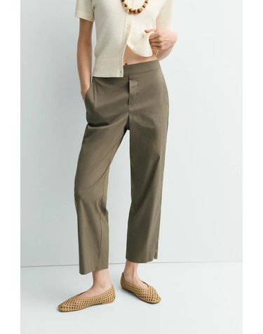에세오에세 스트레이트 치노 크롭 팬츠 304487-1160 DUSTY GREEN
