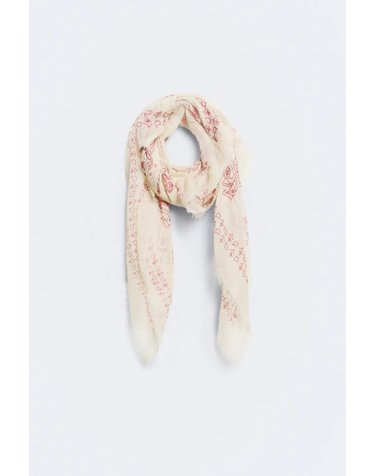에세오에세 플로럴 패턴 스카프 305194-1180 OFF WHITE
