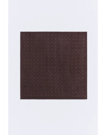 에세오에세 실크 지오메트릭 스카프 305493-1030 BURGUNDY