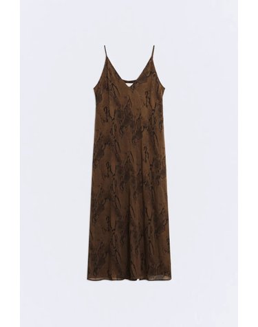 에세오에세 애니멀 프린트 슬립 미디 원피스 304861-1160 ANIMAL PRINT