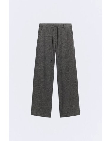 에세오에세 드로스트링 와이드 슬랙스 팬츠 305181-1090 GREY MELANGE