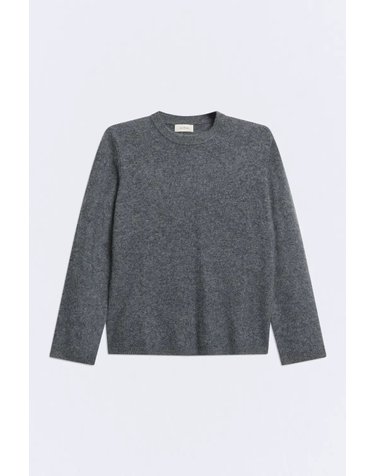 에세오에세 울 캐시미어 크루넥 니트 스웨터 305300-1090 MEDIUM GREY