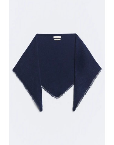 에세오에세 울 캐시미어 혼방 스카프 305200-1070 ROYAL BLUE