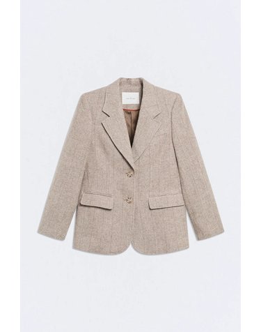 에세오에세 헤링본 울 혼방 블레이저 305466-1020 TAUPE