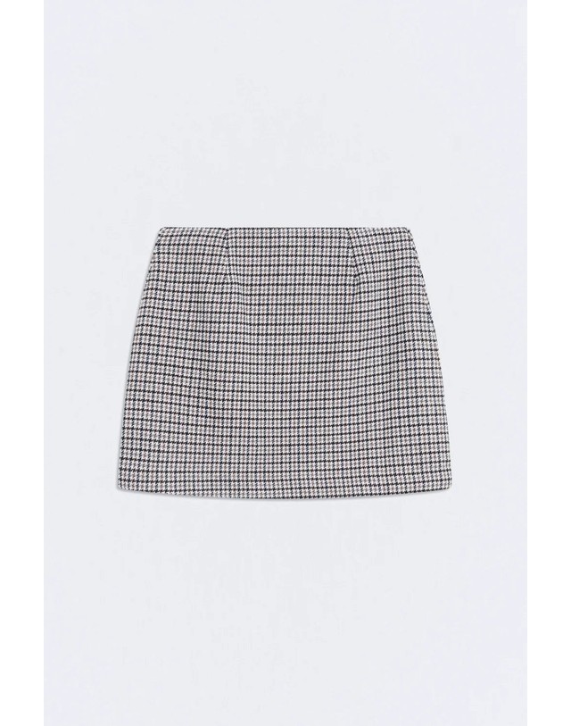 에쎄오에쎄 에세오에세 하운드투스 니트 미니 스커트 305570-1180 HOUNDSTOOTH 멀티컬러 착용컷