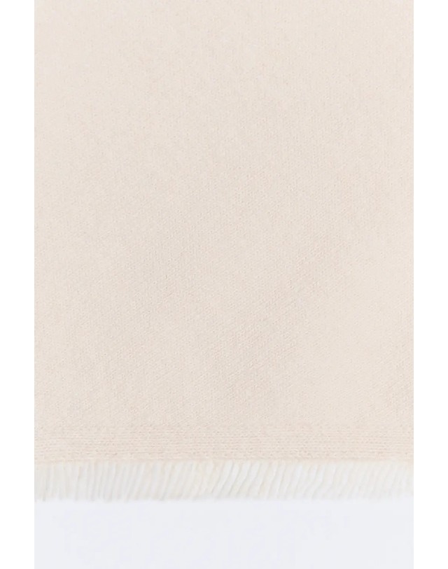 에쎄오에쎄 에세오에세 울 캐시미어 혼방 스카프 305200-1146 LIGHT TAUPE 베이지 착용컷