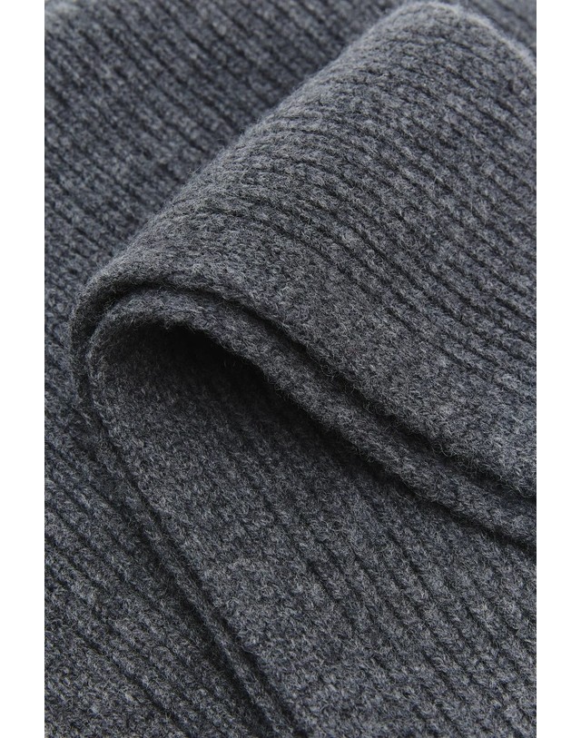에쎄오에쎄 에세오에세 울 후드 비니 머플러 305502-1090 MEDIUM GREY 그레이 착용컷