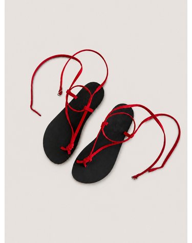 다다 앵클 스트랩 스트링 샌들 nudo-red-japan JAPAN
