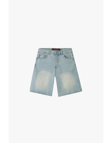 누드프로젝트 워시드 자수 데님 버뮤다 팬츠 6134 LIGHT BLUE