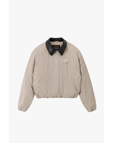 누드프로젝트 브레이드 칼라 패딩 봄버 자켓 6783 BEIGE