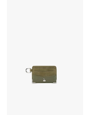 누드프로젝트 그린 스웨이드 카드 지갑 7235 OLIVE