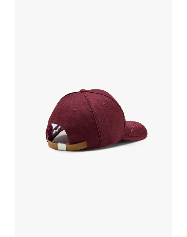 누드 프로젝트 누드프로젝트 울 혼방 바시티 패치 캡모자 6945 BURGUNDY 레드 착용컷