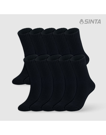 신다삭스 스포츠 여성 베이직 장목 블랙 S 10팩