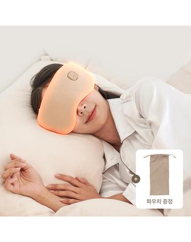 비타그램 USB 충전식 무선 온열 수면안대 눈마사지기 아이워머 + 파우치