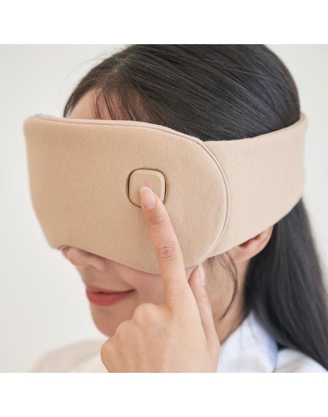 비타그램 비타그램 USB 충전식 무선 온열 수면안대 눈마사지기 아이워머 + 파우치 착용컷