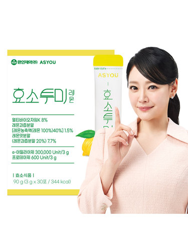 애즈유 레몬 소화효소 분말스틱 효소투미 레몬 30포 1개