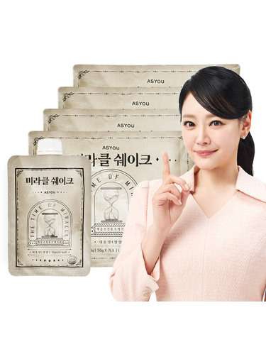 애즈유라이크 식사대용 체중조절 다이어트 미라클 쉐이크 7포 4팩