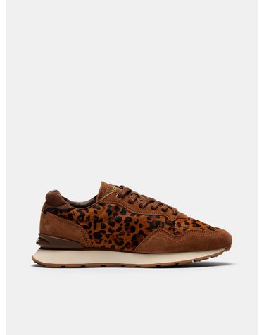 호프 시티 레오파드 퍼 레더 스니커즈 12702004 LEOPARD CHOCOLATE